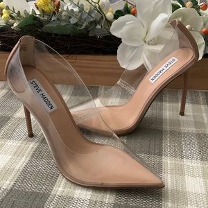 New Steve Madden Clear Pumps